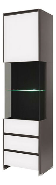 Vitrína BRW Fini REG1W2S/20/5 I (s osvetlením)