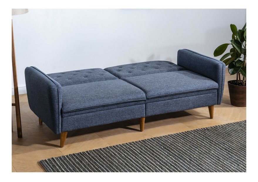 Canapea trei locuri Tessa (albastru închis)