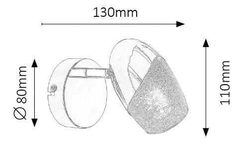Bodové svietidlo Jennifer 5920 (chrómová)
