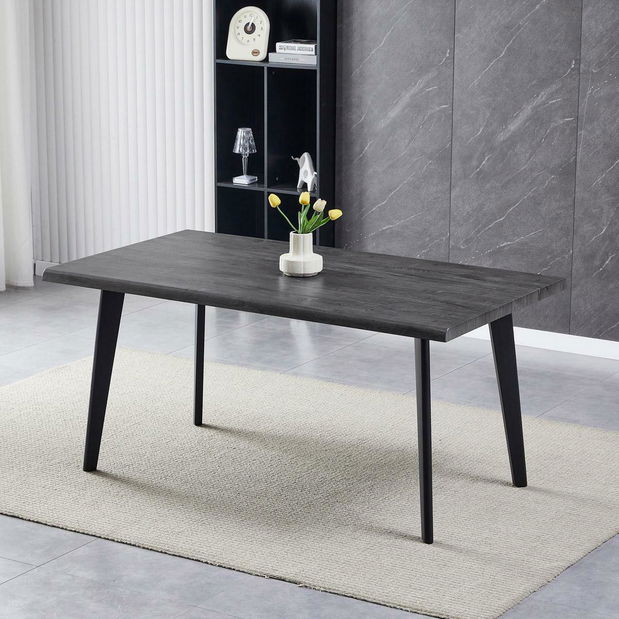 Masă sufragerie Habitacion 2 (stejar gri) (pentru 6 persoane)