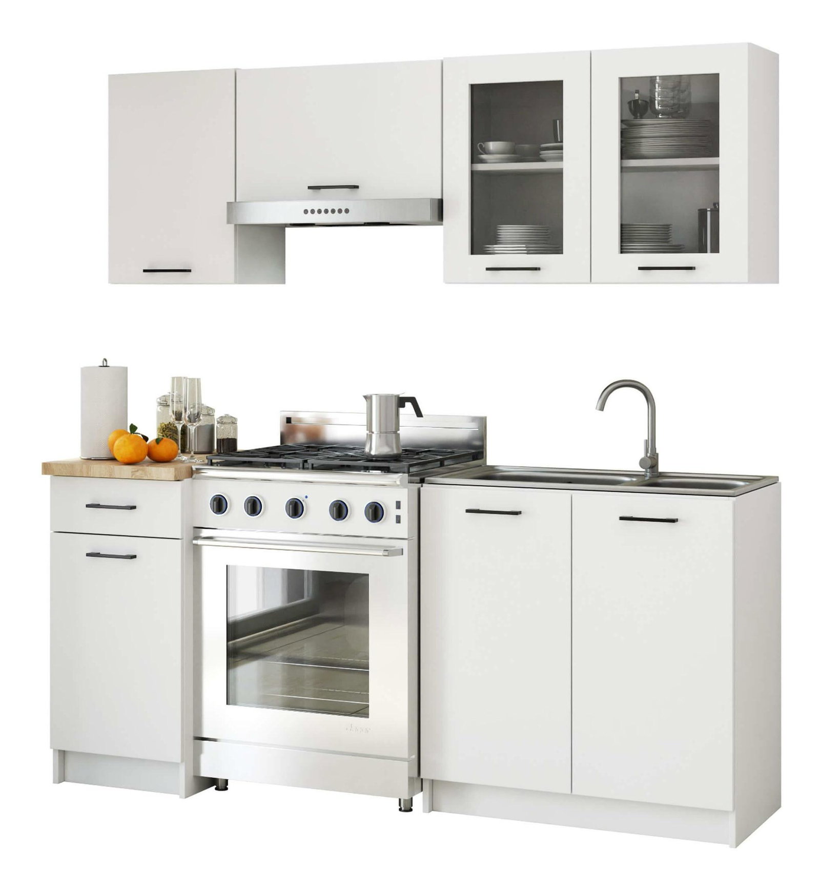 Kuchynská zostava 180 cm Ozara B (biela)