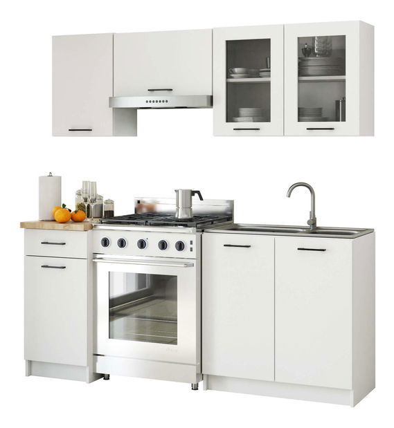 Kuchynská zostava 180 cm Ozara B (biela)