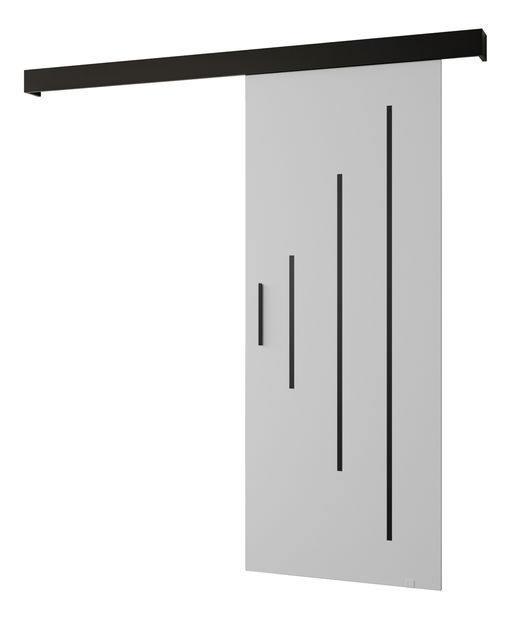 Uși culisante 90 cm Sharlene Y (alb mat + negru mat + negru)