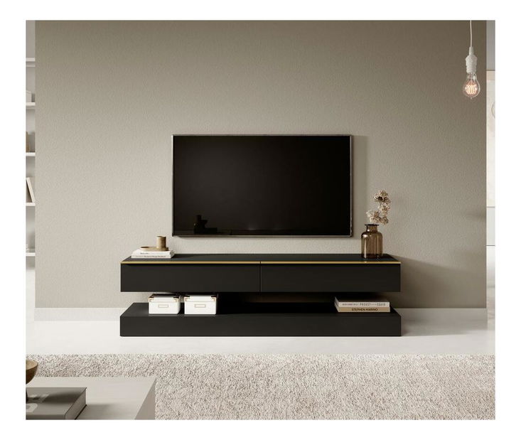 TV skrinka/stolík Hilde (čierna)