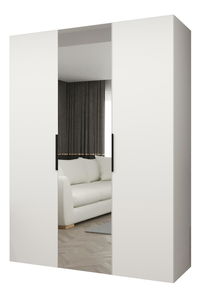 Ruhásszekrény 150 cm Mirabella 2 (fehér + fekete)