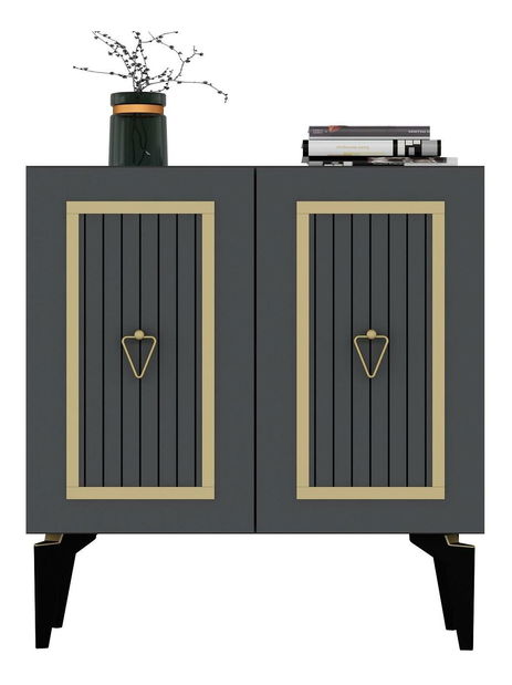 Skrinka Mapuse (antracit + zlatá) *výpredaj