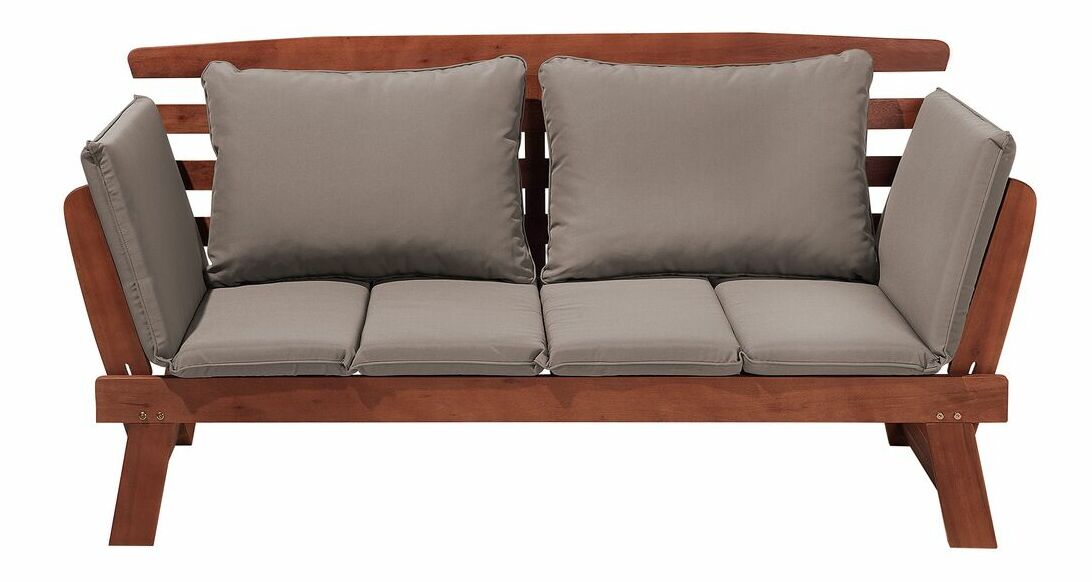 Kerti pad Pordenone (sötét fa)