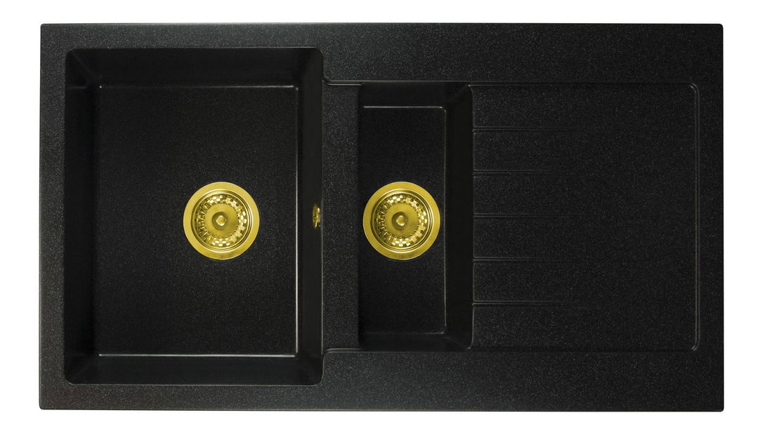 Mosogató Altava (fekete + stuktúra) (1 csaplyukkal) (J)