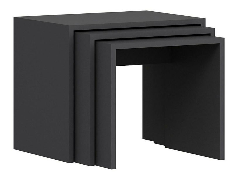 Set 3ks. konferenčných stolíkov Naleta 1 (antracit)