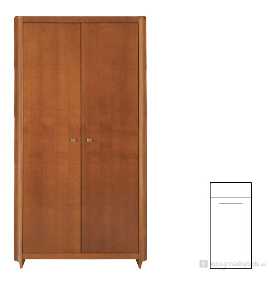 Šatníková skriňa BRW Alevil SZF2D