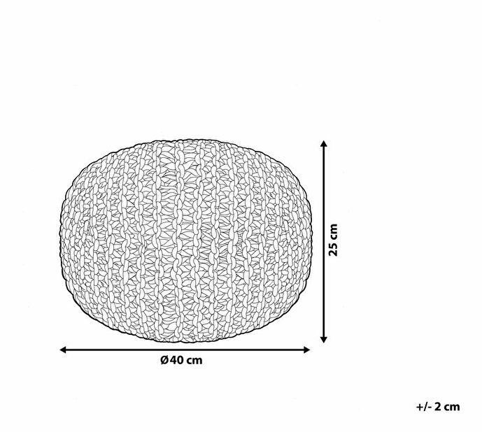 Tabure 40x25 cm Conover (crna)