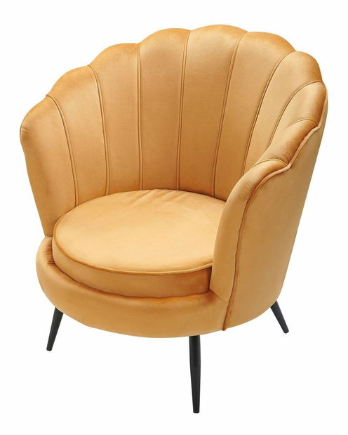 Fotoliu LAVIKE (zamat) (galben)