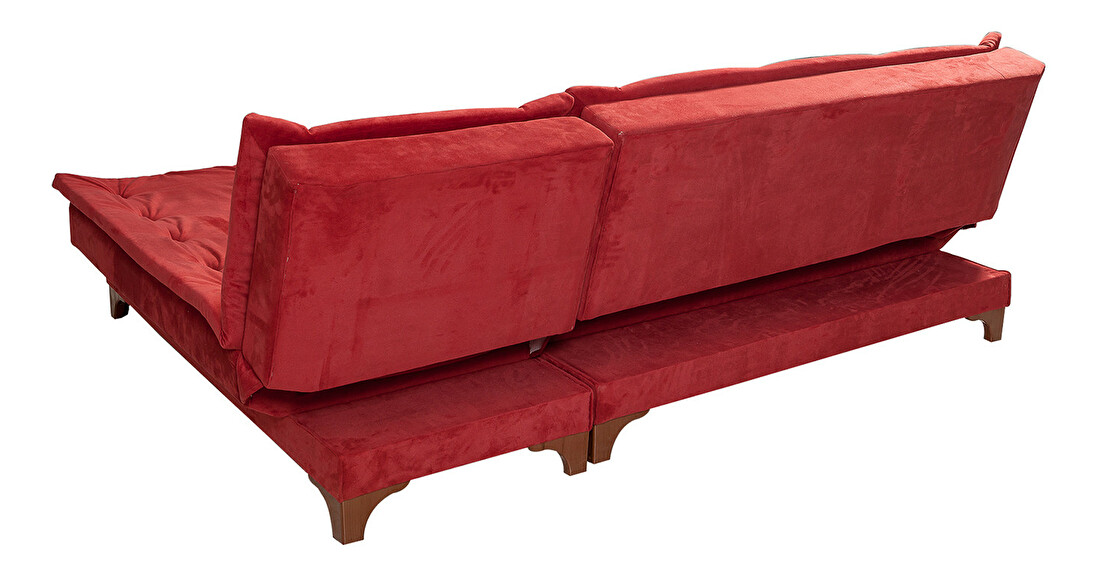 Kutna sofa na razvlačenje Keid C (crvena) (D)