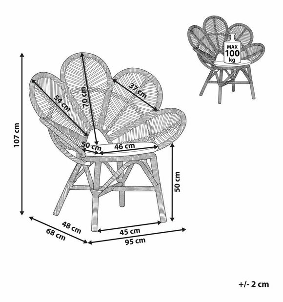 Fotelja FLORASA (bež)