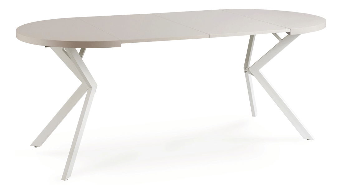 Rozkladací jedálenský stôl Localizado (kašmír + biela) (pre 4-6 osôb)