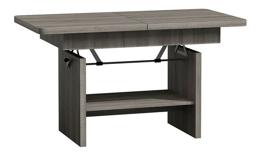 Măsuță de cafea extensibilă și ajustabliă Keenan (stejar trufel)