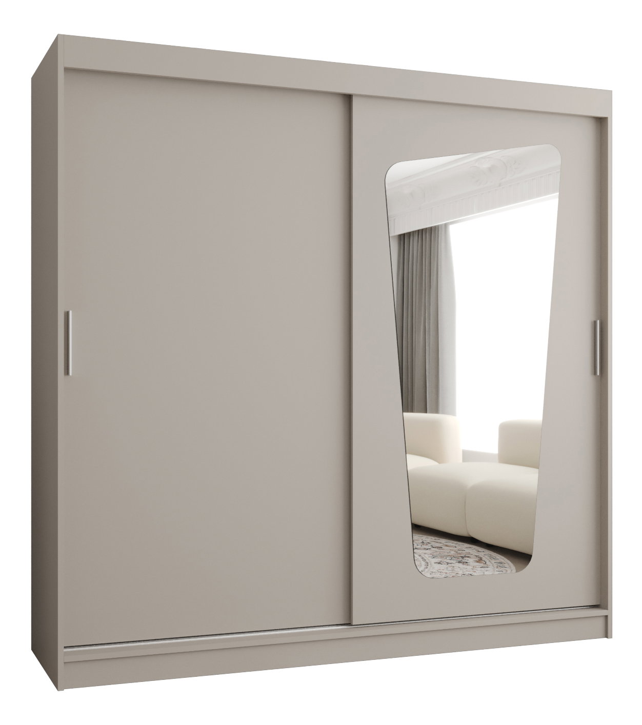 Ruhásszekrény 200 cm Mokka (kasmír)