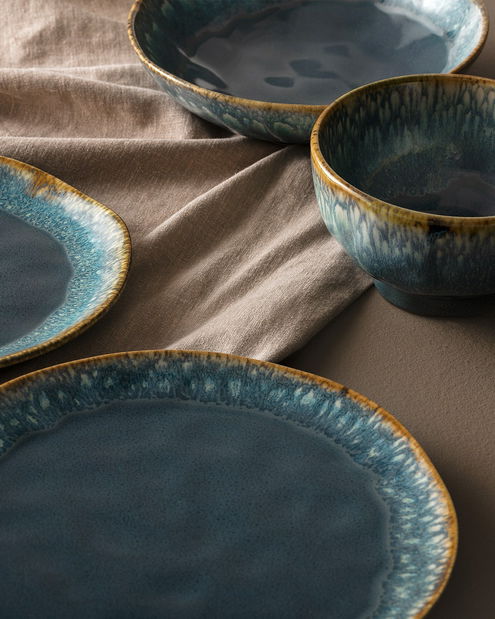 Jedálenská súprava (18 ks.) Kitty (indigová) *výpredaj