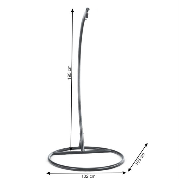 Cadru pentru fotoliu suspendat Otoris typ 2 (negru) *resigilate