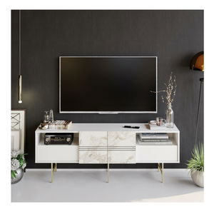 TV asztal/szekrény Darin (fehér) 