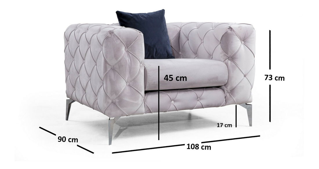 Fotel Collo (szürke)