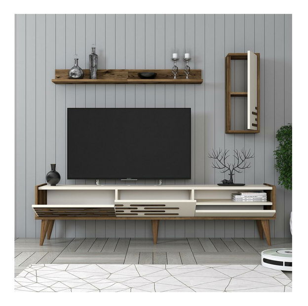 Set za dnevni boravak Tonase (orah + krem)