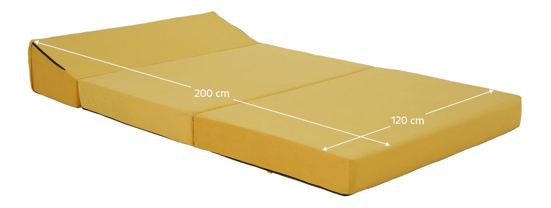 Fotoliu extensibil Viajado (galben) 