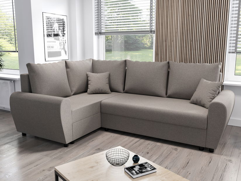 Rohová sedacia súprava Fleur Plus (béžová) (L)