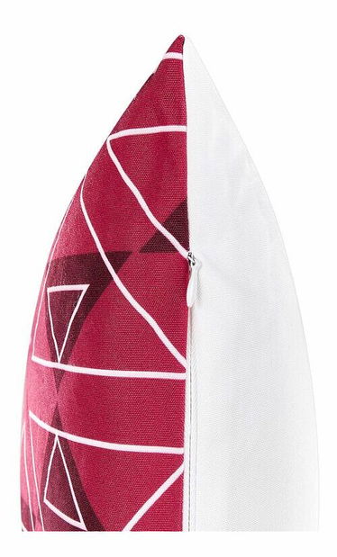 Sada 2 ozdobných vankúšov 40 x 60 cm Mezza (ružová)