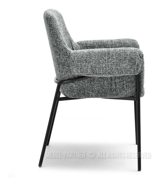 Stolička Mateo (sivá + čierna)