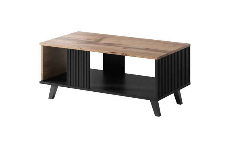 Dohányzóasztal Remali (fekete + wotan tölgy)