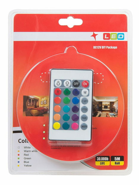 LED pásik LUMO 5 m (16 farieb + biele svetlo)