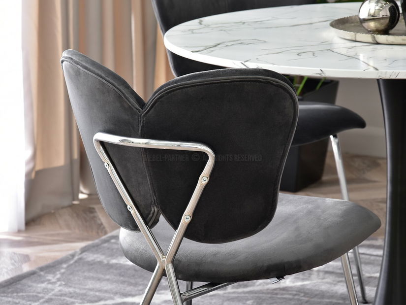 Stolička Wrangler (grafit + chrómová)