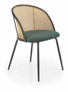 Jedálenská stolička Kyss (tmavozelená)