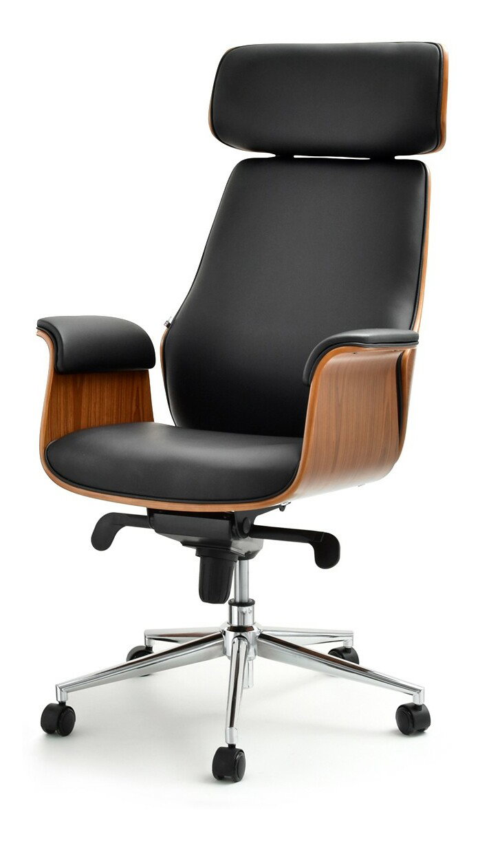 Kreslo Lionel (orech tmavý + chrómová)