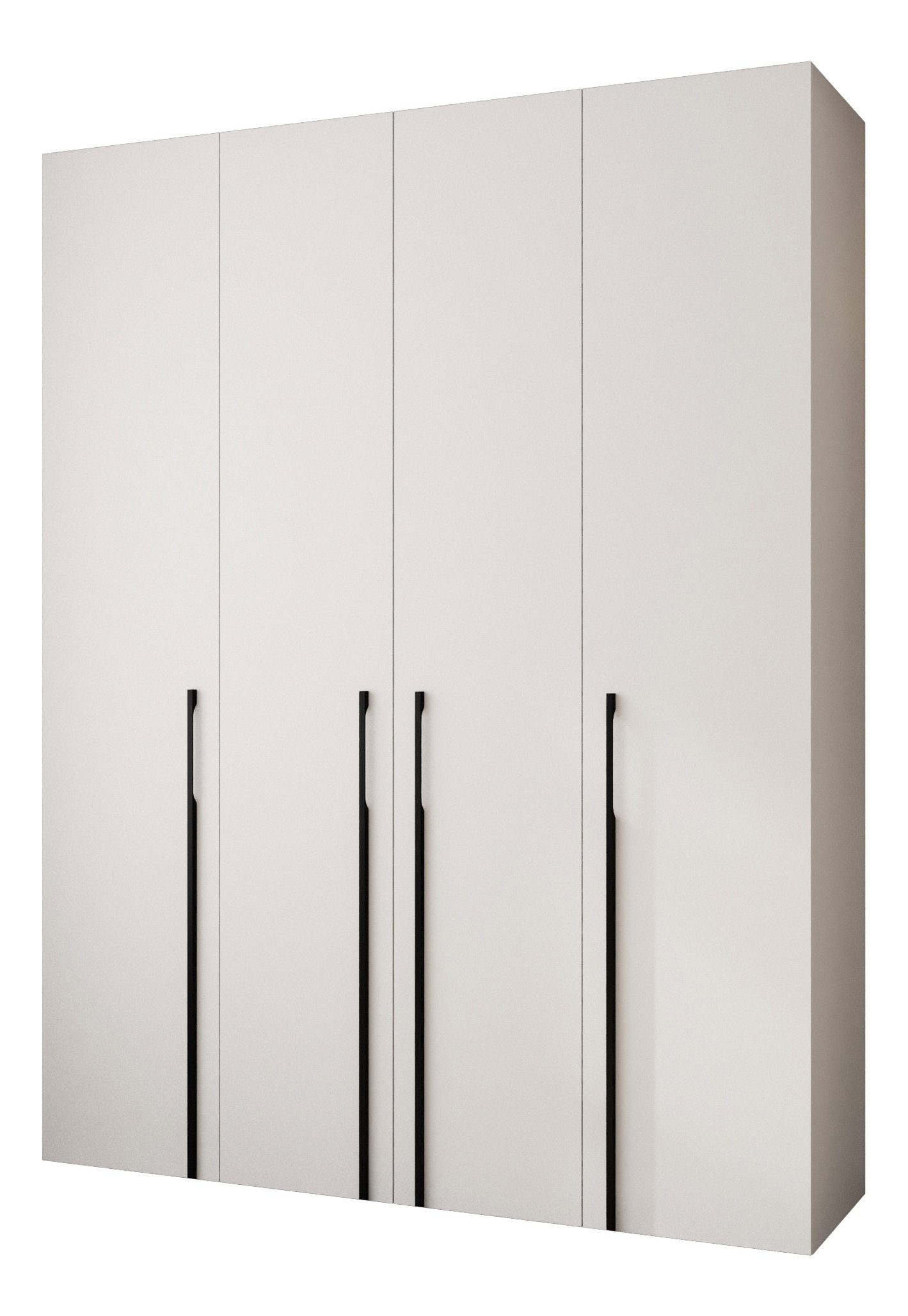 Šatníková skriňa 190 cm Carmela 40-3 (biela + čierna)