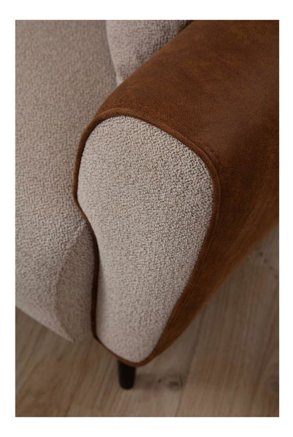 Sarokkanapé Aronaso (B) (bézs + fahéj)