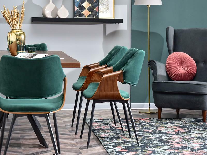 Scaun Rolf K (verde + negru)