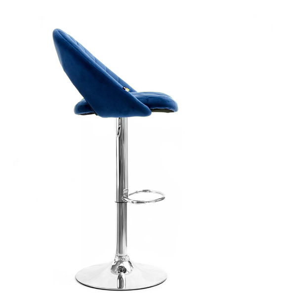 Scaun Hamlet (albastru marin + crom)