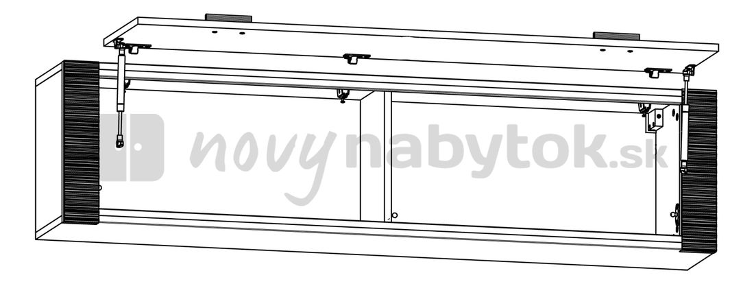 Skrinka na stenu BRW Raflo SFW1K/4/15