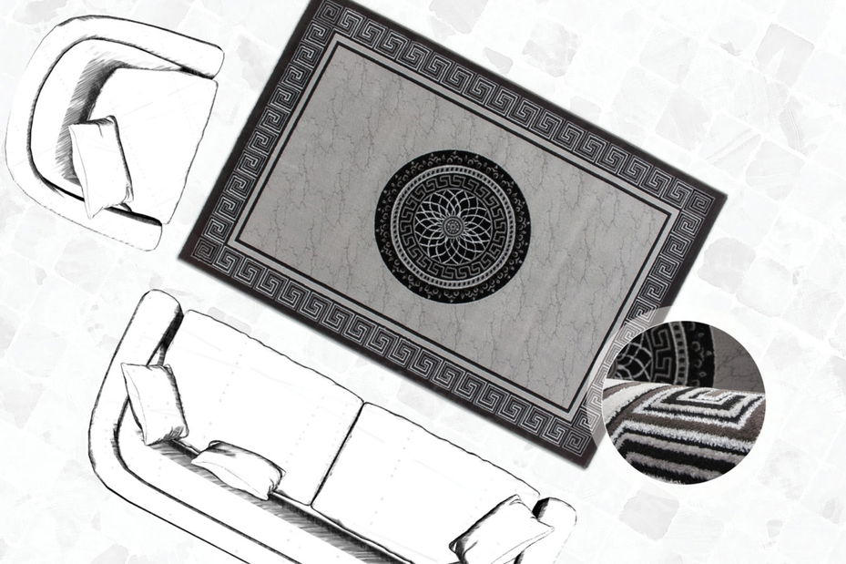 Kusový koberec Aura 776 Silver