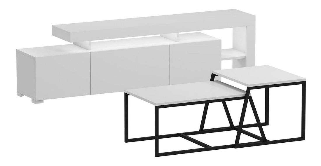 Set nábytku do obývacej izby Belizza (biela)