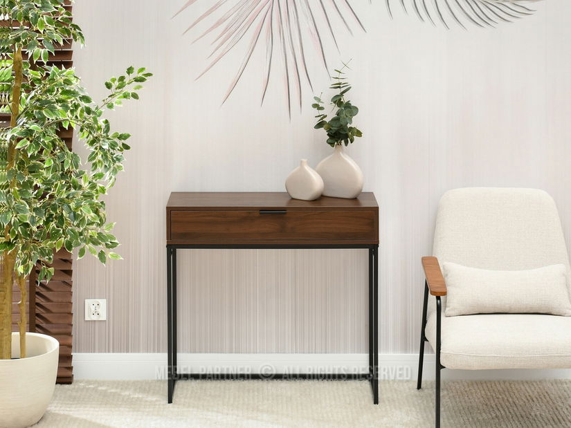 Konzolni stolić Norma M (orah + crna)