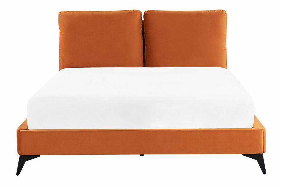 Pat matrimonial 140 cm Mellody (portocaliu)