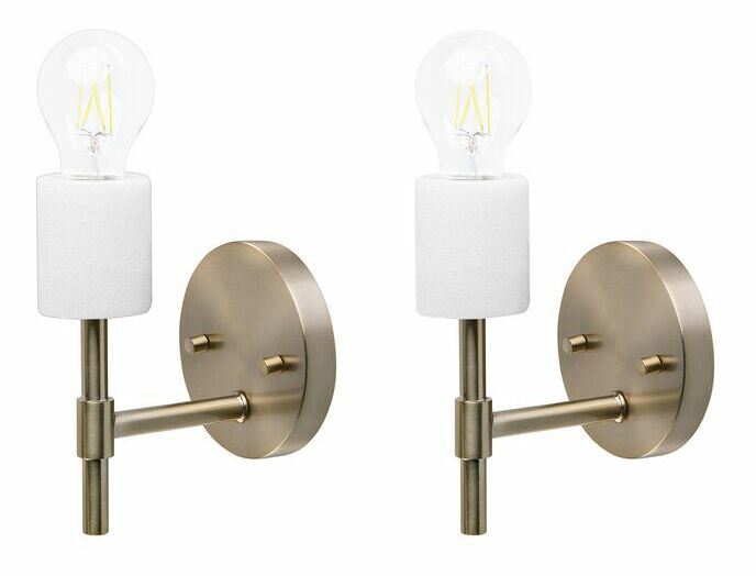 Set 2 buc. lămpi de perete ALAMA (metal) (auriu)