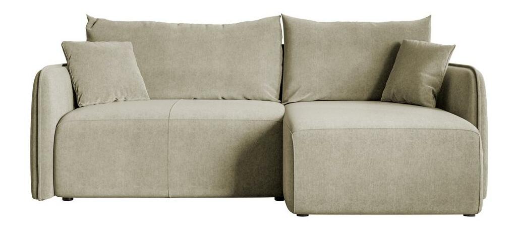 Kutna garnitura Mamma (svijetlobež + crna)