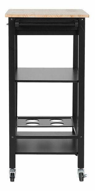 Tálaló kocsi Allora (fekete)