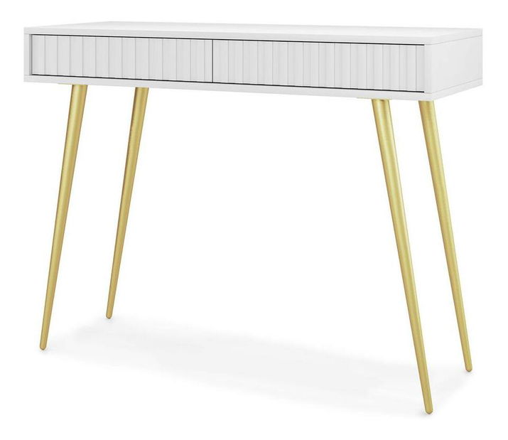 Toaletni stolić Biel B4 (bijela + zlatna)