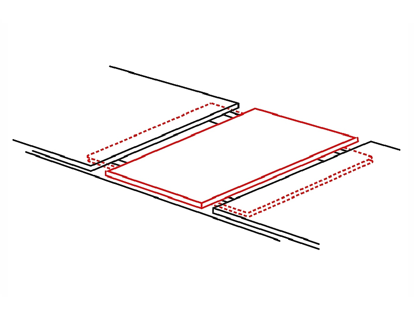 Masă de sufragerie extensibilă 120-160 cm Cecila (stejar wotan + alb mat) (pentru 4 până la 6 persoane)