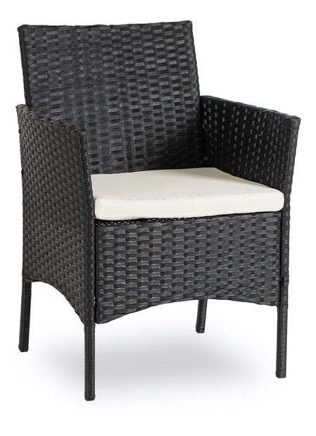 Kerti szett Manta (fekete + bézs) (4 fő részére)